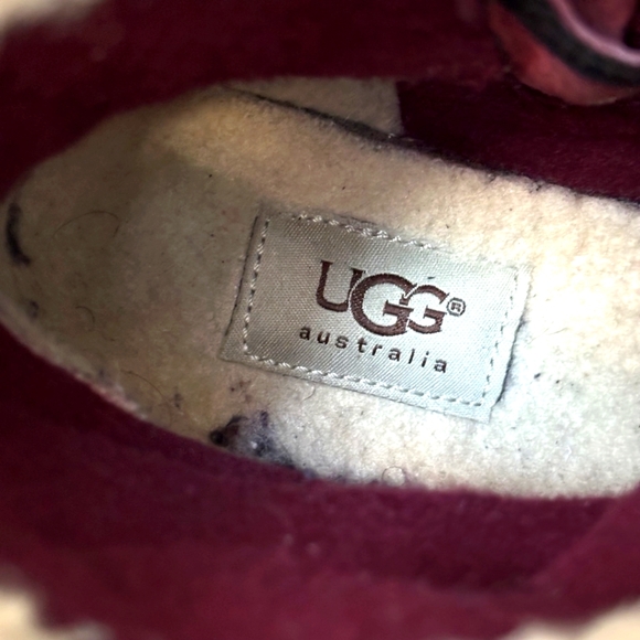 Ugg Simmens Black & Gray Wool Boots Womens size 7 - Picture 8 of 8